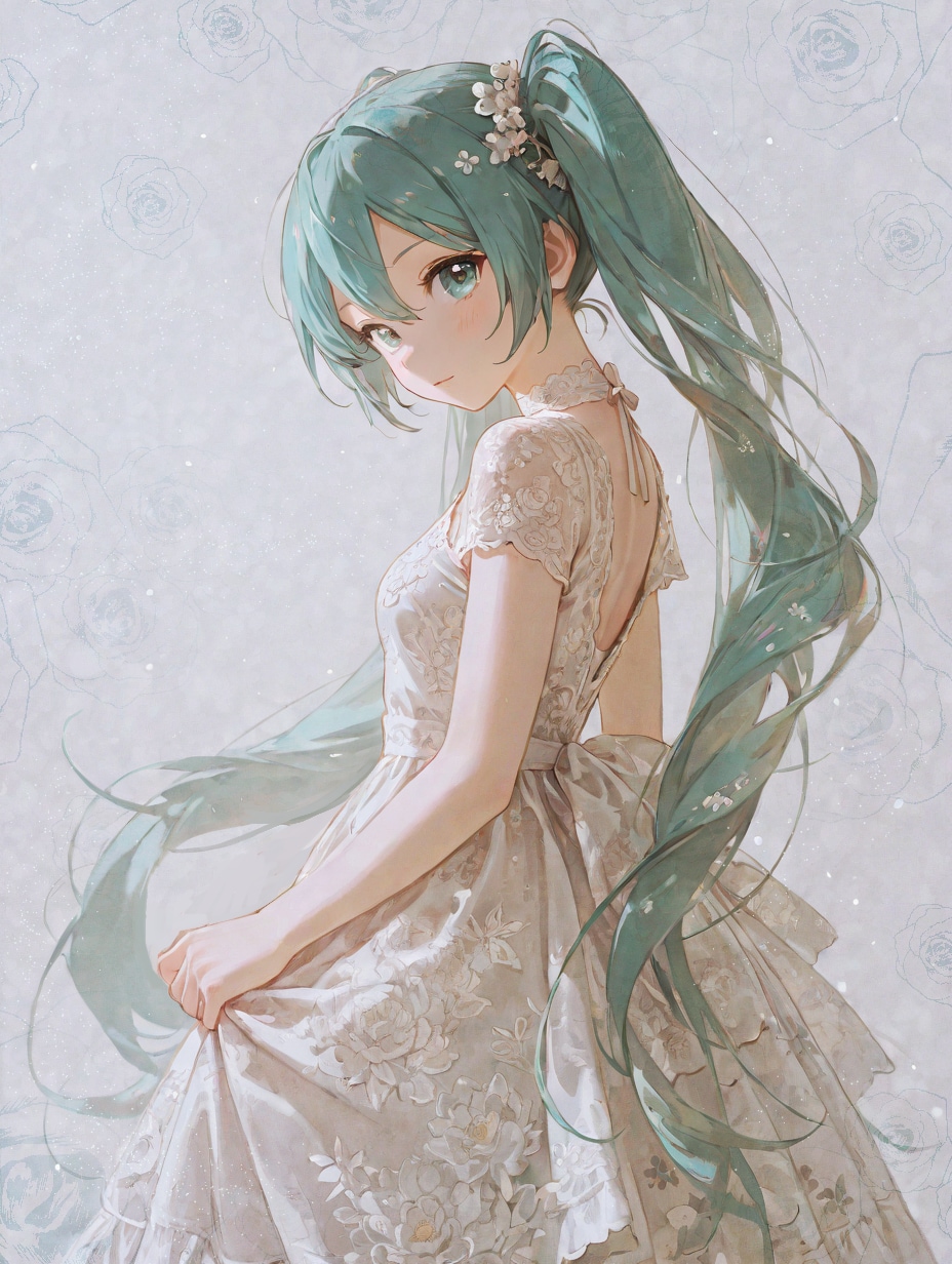 刺繍のワンピース | の人気AIイラスト・グラビア