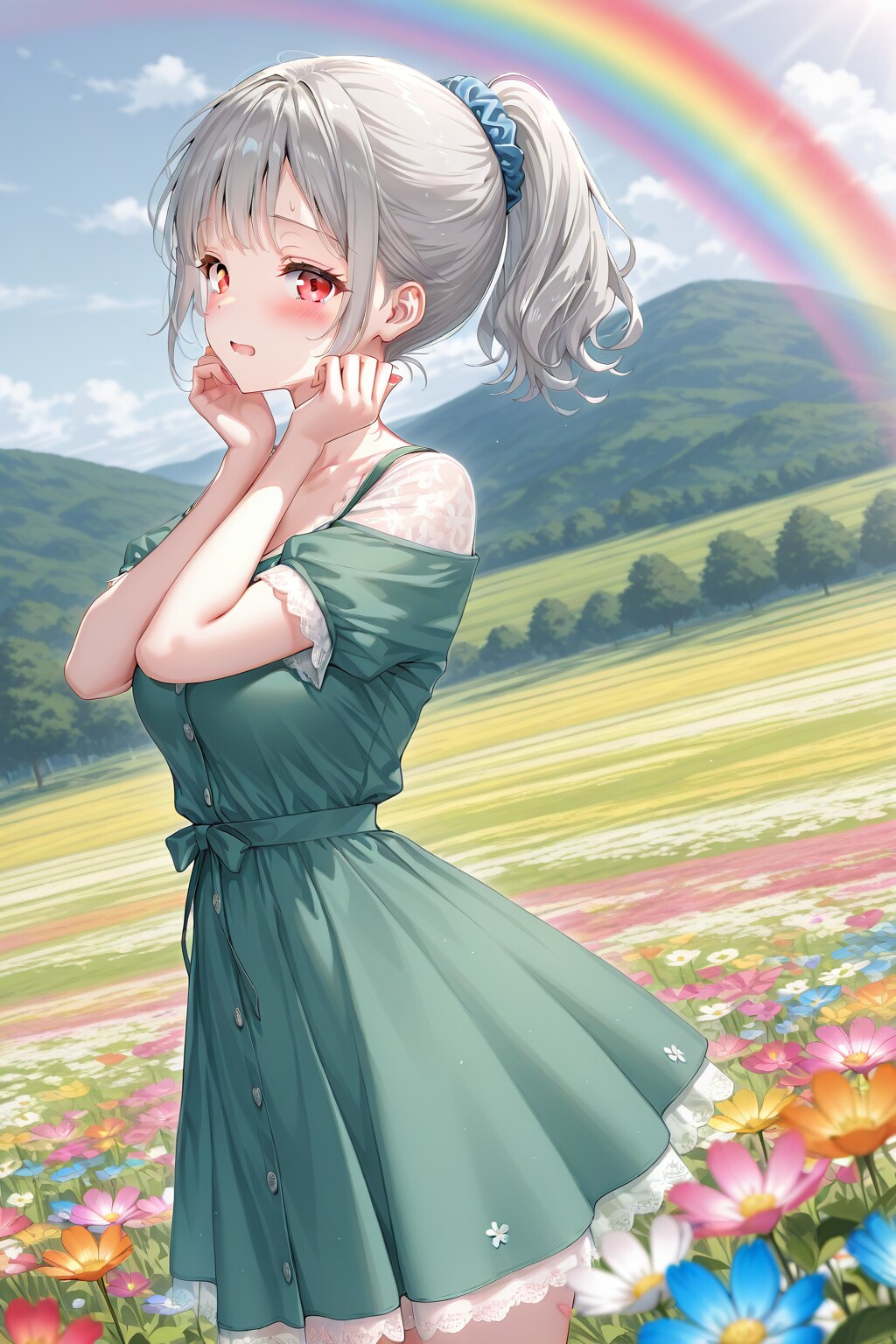 花畑と赤面雛菊ちゃん