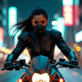 ライダースーツのお姉さん 3枚目