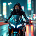 ライダースーツのお姉さん 5枚目