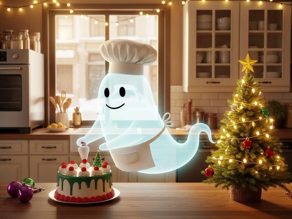 クリスマスケーキを作るお化けパティシエ達