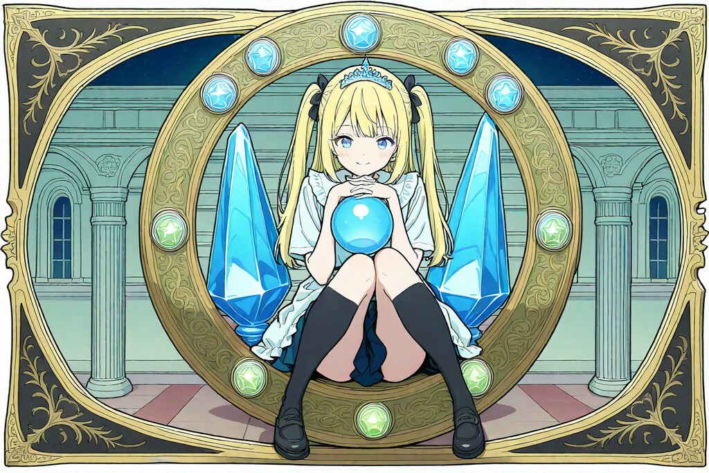 金髪の占い少女７