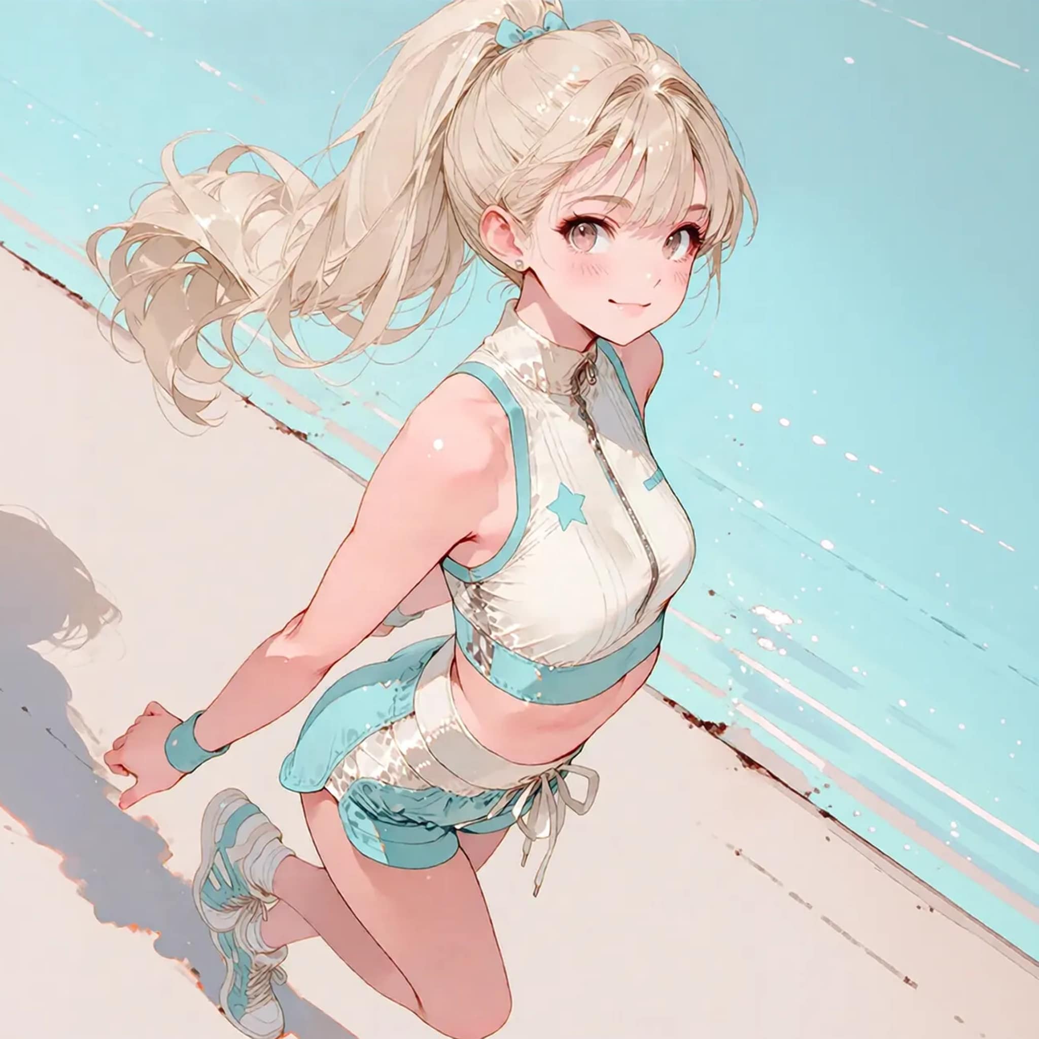 暑くなる前にジョグしよう | の人気AIイラスト・グラビア
