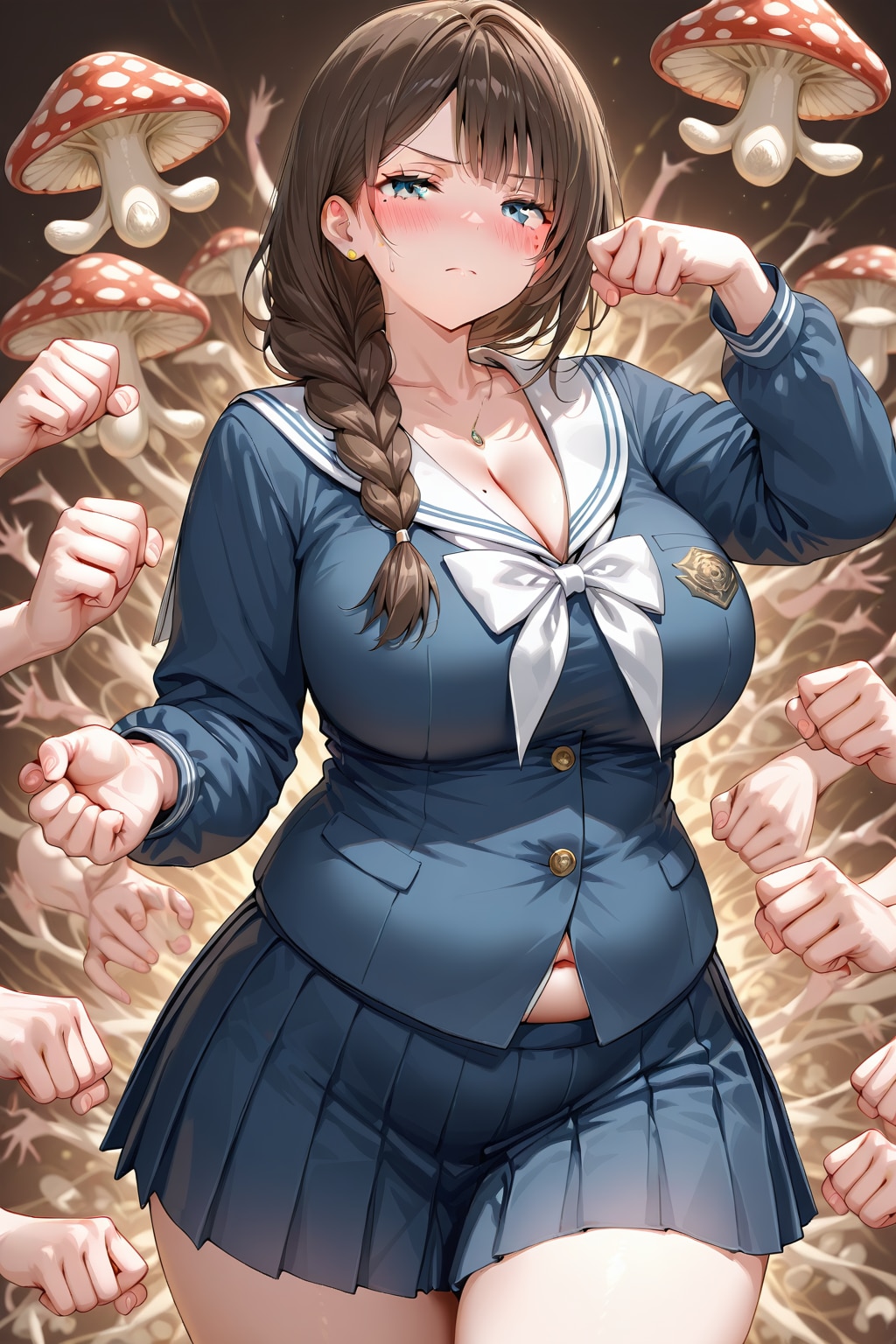 豊満マンのキノコ狩り