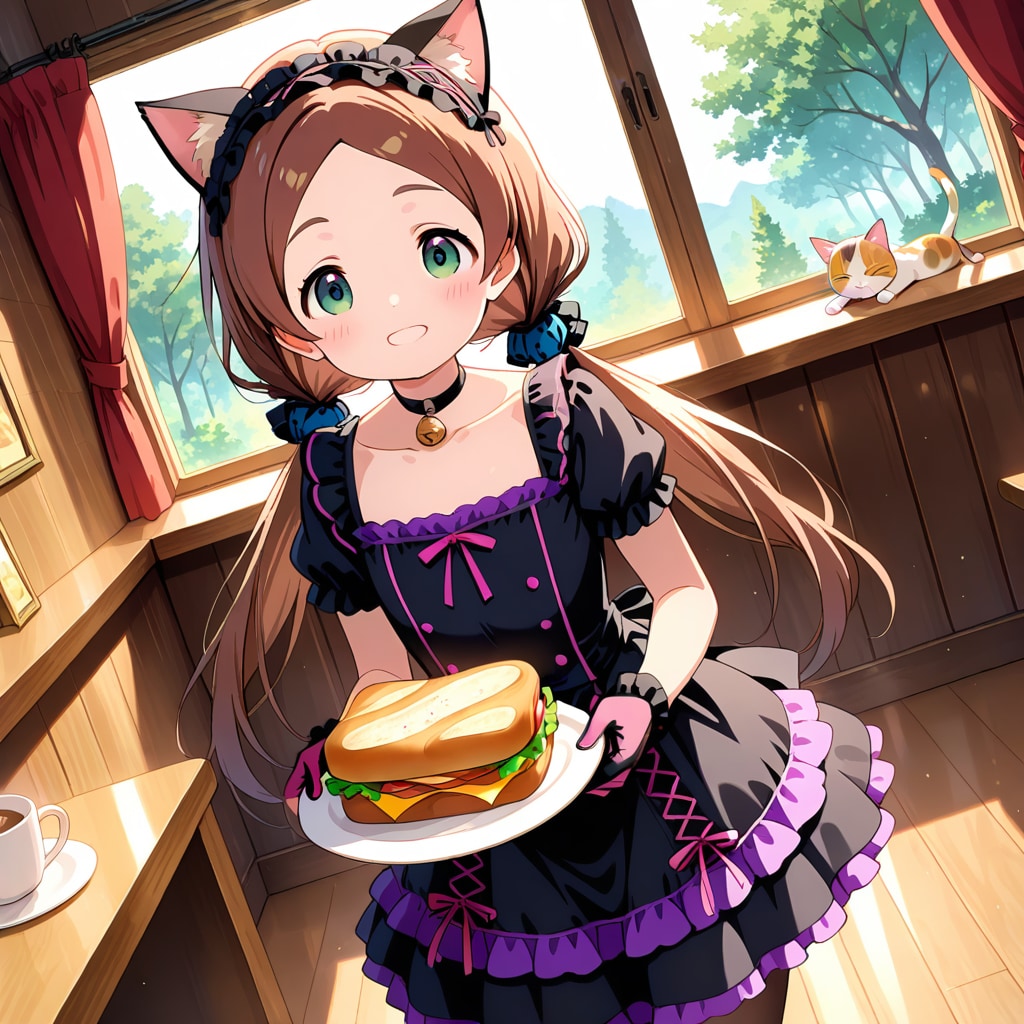 パンクな猫耳メイド② | の人気AIイラスト・グラビア