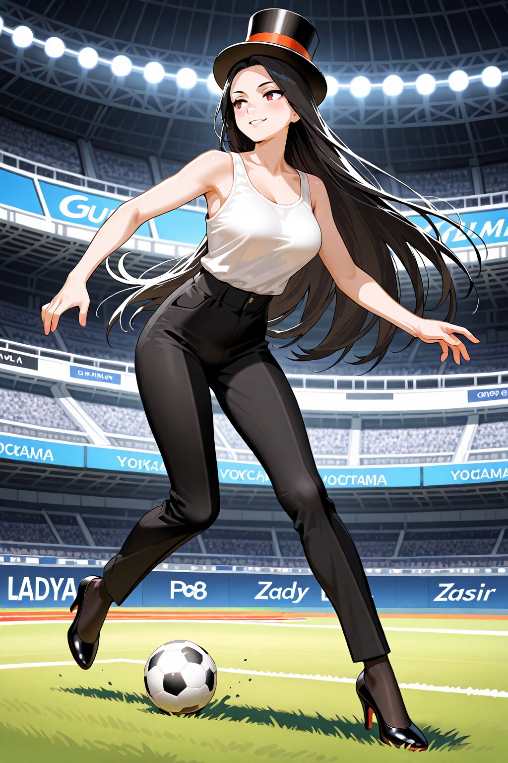 かっこかわいいダンサー白鳥英美梨のサッカー