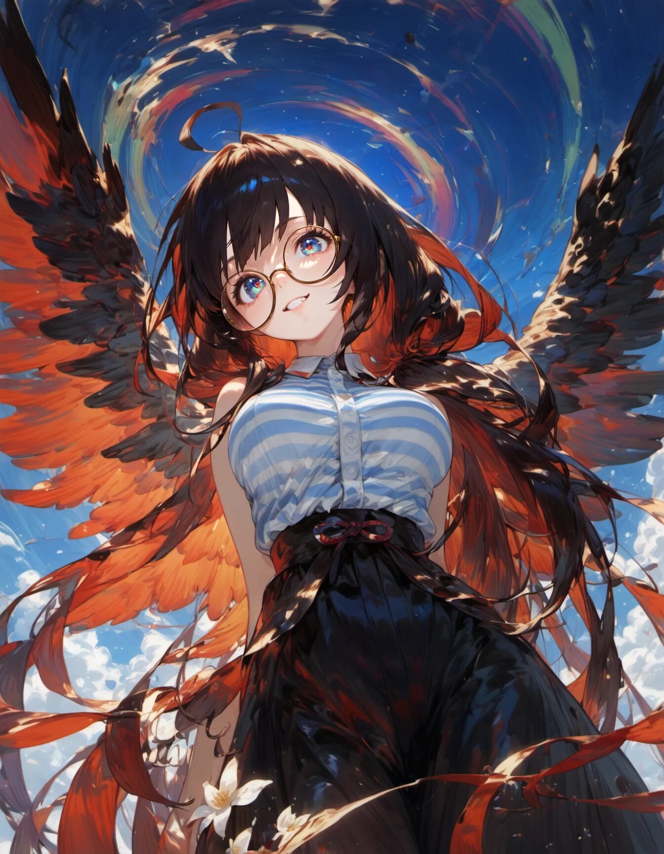 Wings Painted Against the Sky | の人気AIイラスト・グラビア