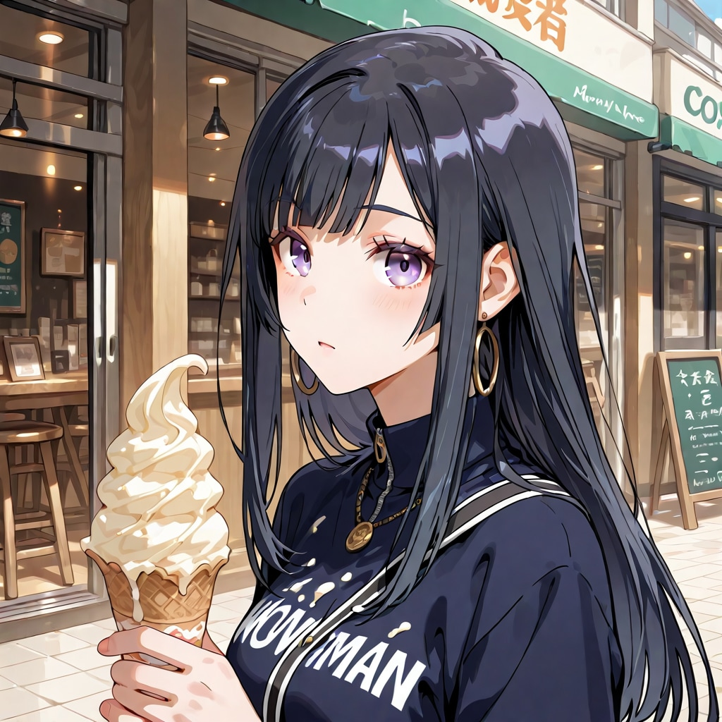 溶け始めたソフトクリーム