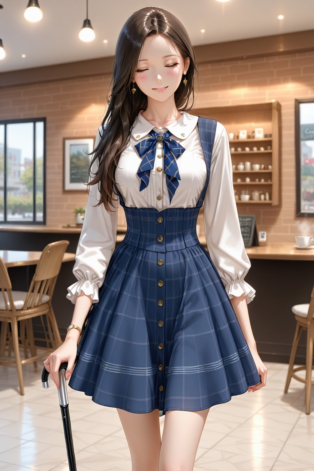 目が不自由なカノジョ@カフェ