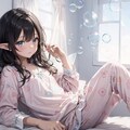 パジャマでシャボン玉 3枚目