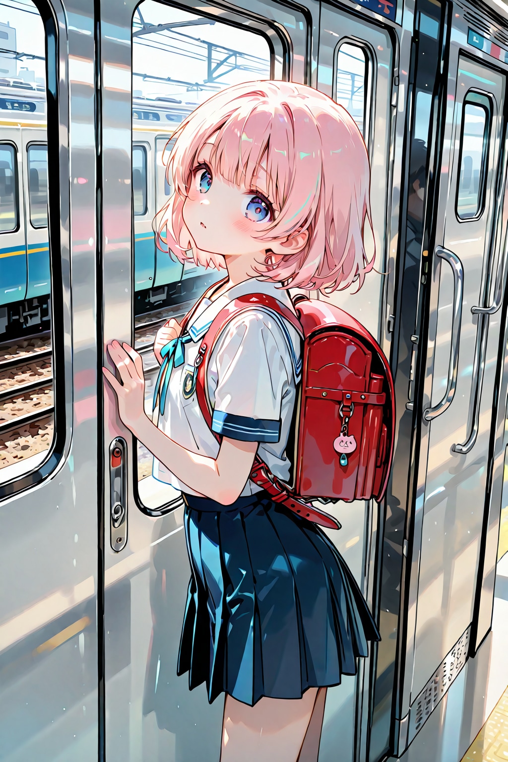 電車内で出会った少女(BONSAI)(12) | の人気AIイラスト・グラビア