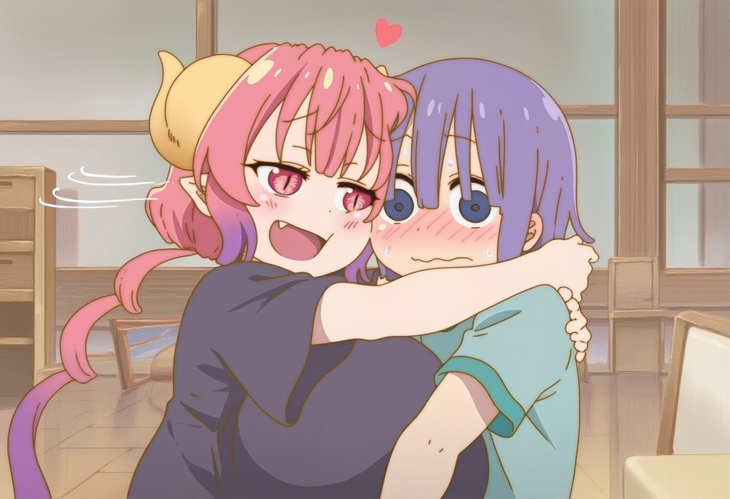 V4　メイドラ　イルル　翔太君　ぎゅ～♡