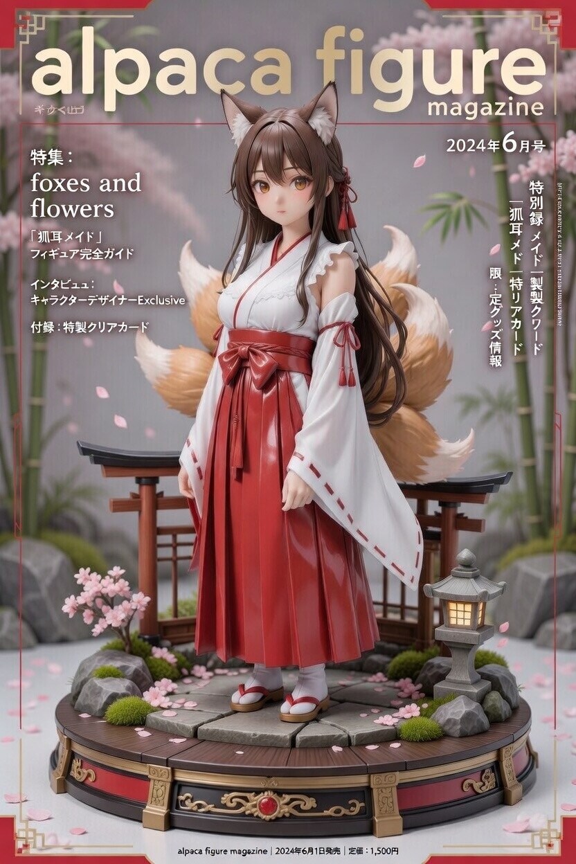 フィギュア雑誌×キツネ巫女