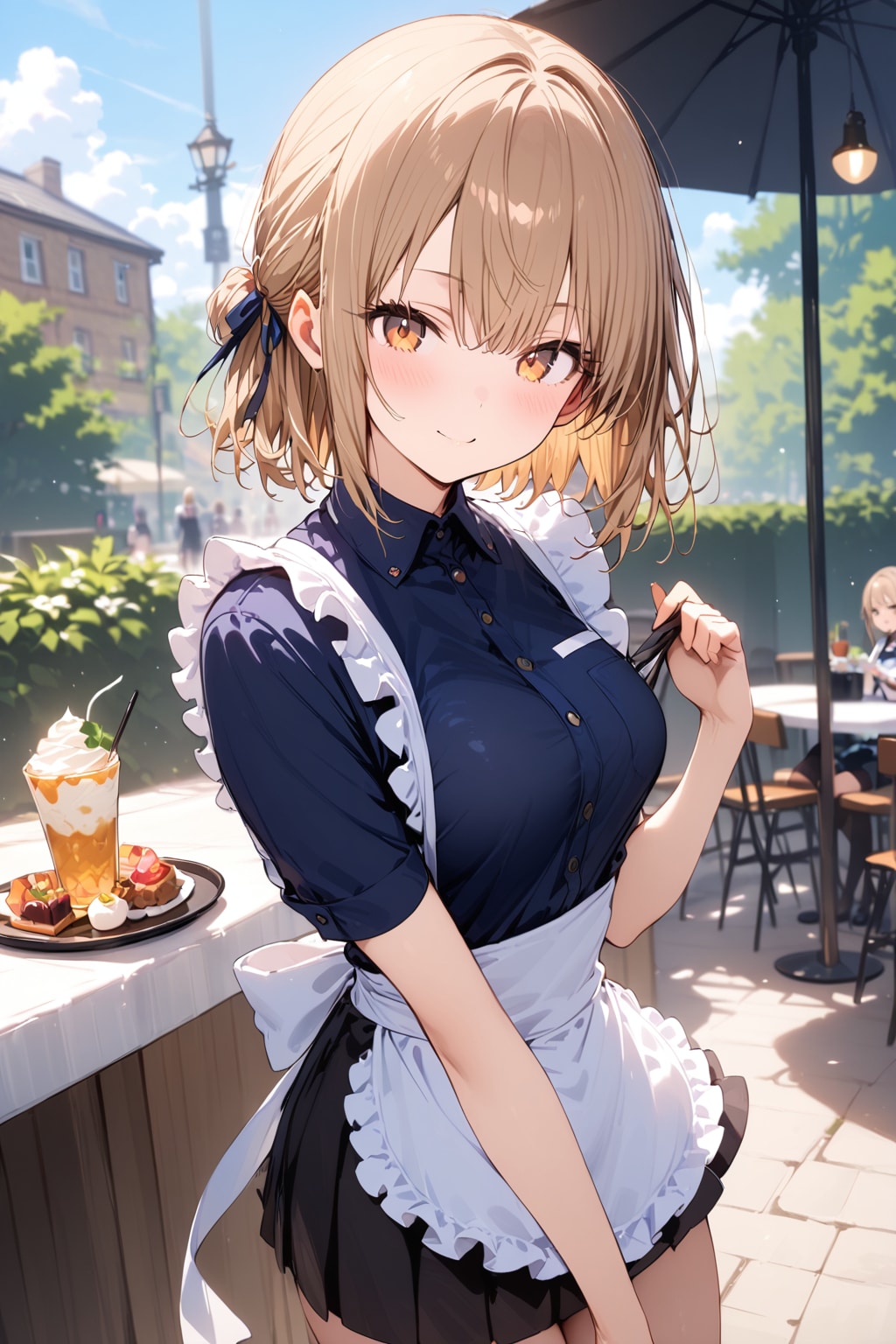 (848HQ)茶髪ちゃんウェイトレス