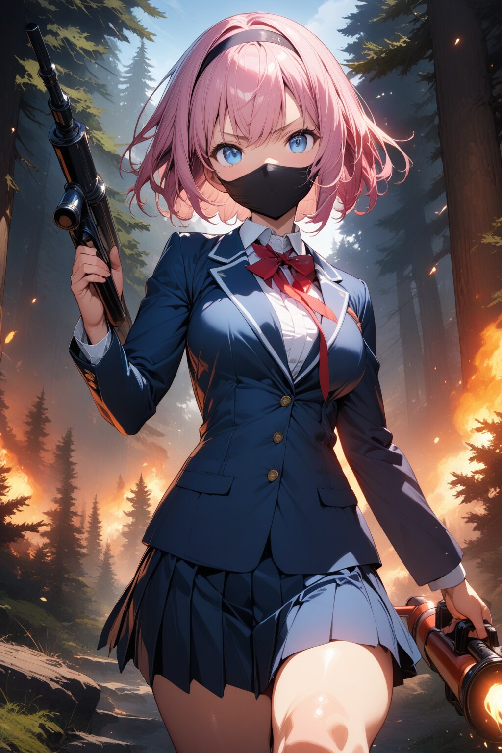 打倒杉花粉する中島