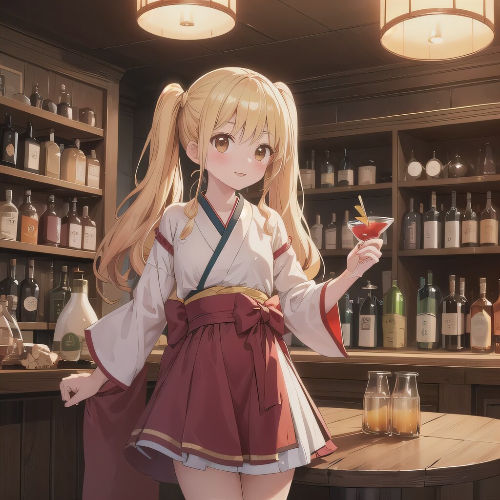 金髪ロングで酒場の少女１２