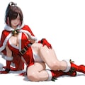 うちの娘に舞のコスプレをクリスマス仕様に変えて着てもらいました💕 3枚目