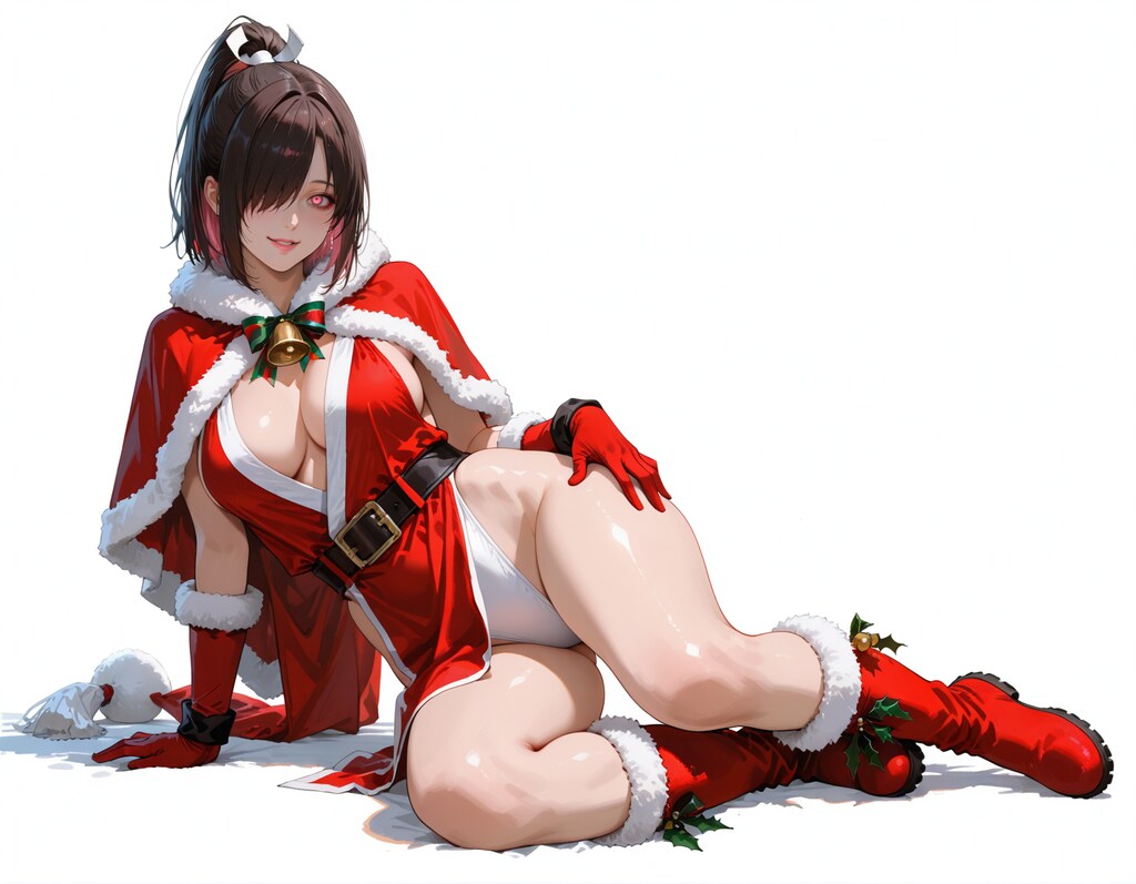 うちの娘に舞のコスプレをクリスマス仕様に変えて着てもらいました💕