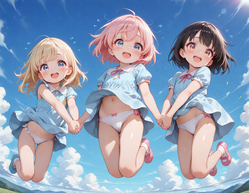 パンチラジャンプ
