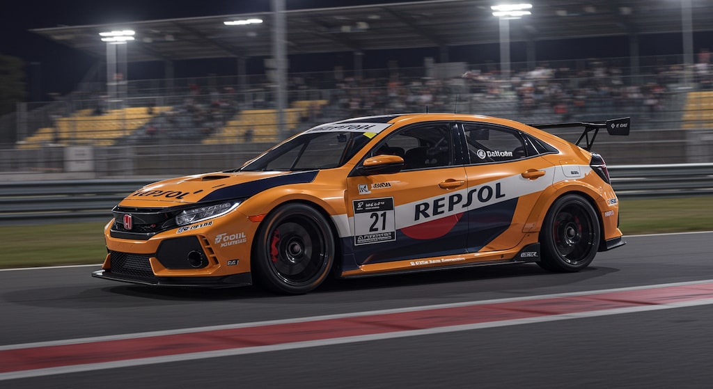 レプソルシビックレーシングカー