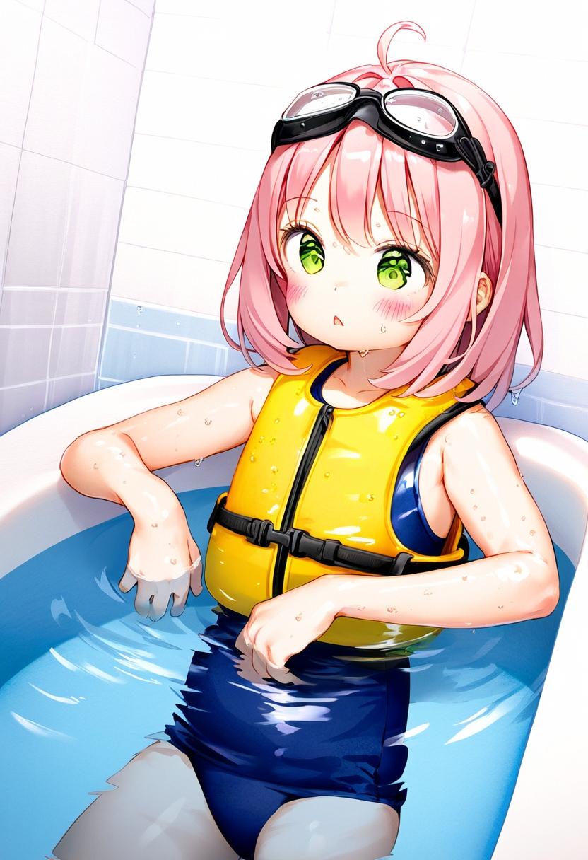 お風呂で休憩中のアーニャ
