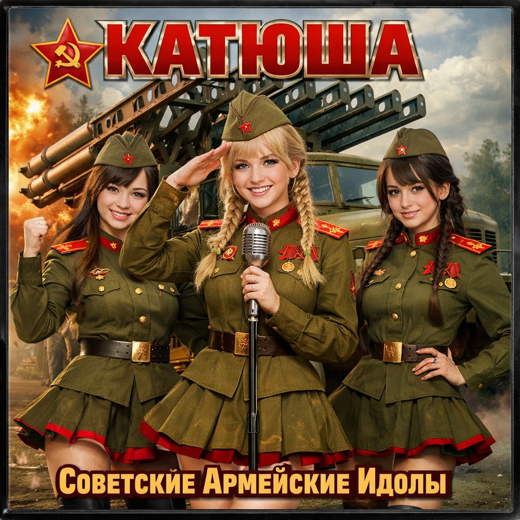 カチューシャ・ソ連アイドル風CDジャケット