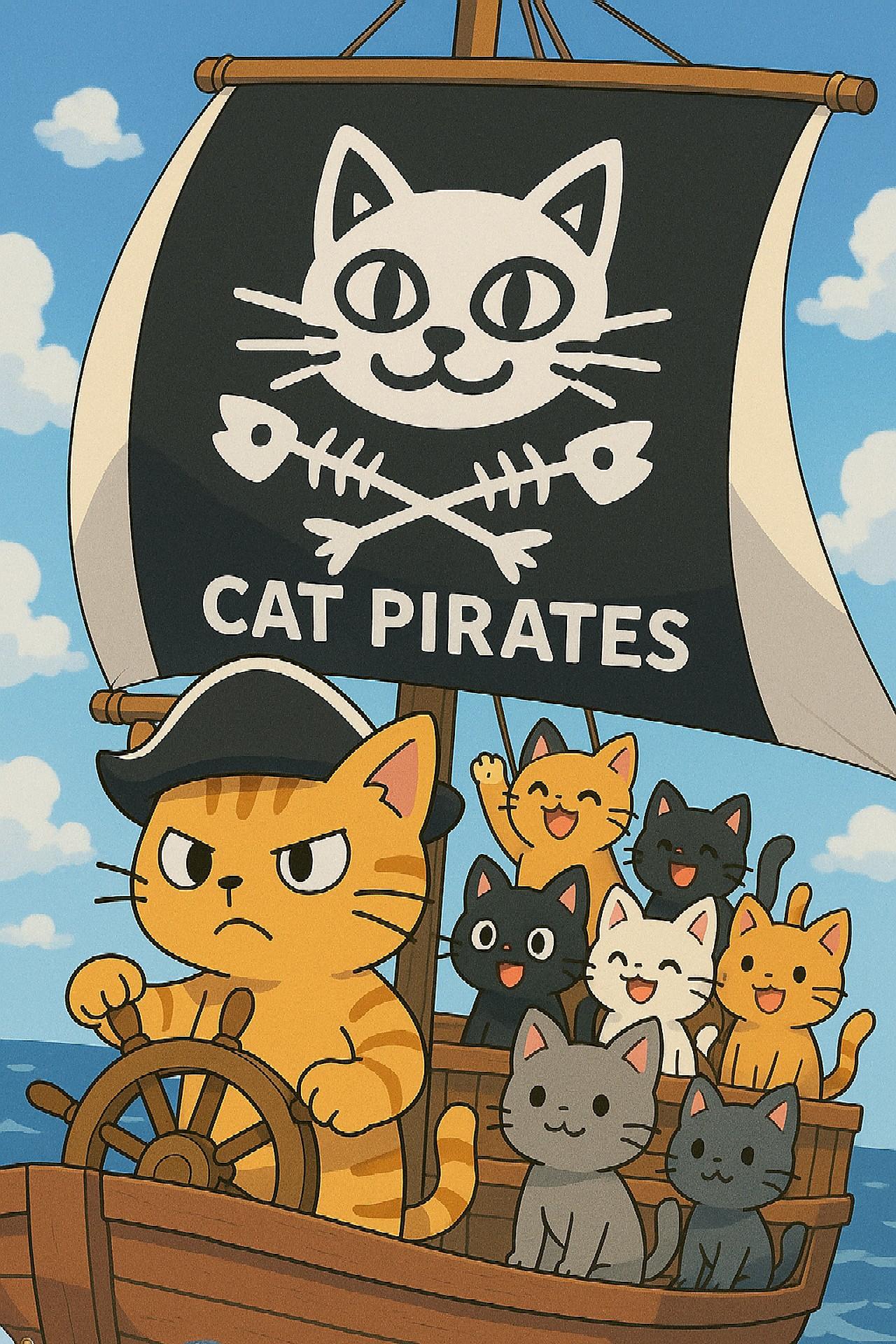 進め！にゃんこ海賊団