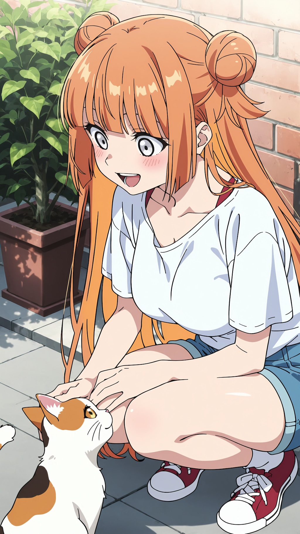 にゃーん、ごろごろ