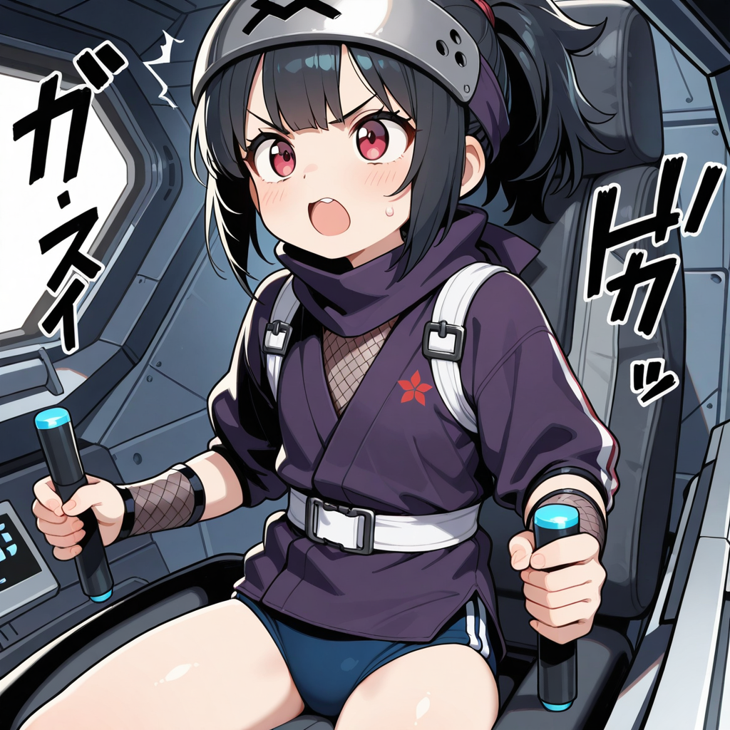 もびるすうつの操縦をする忍ルマ！！