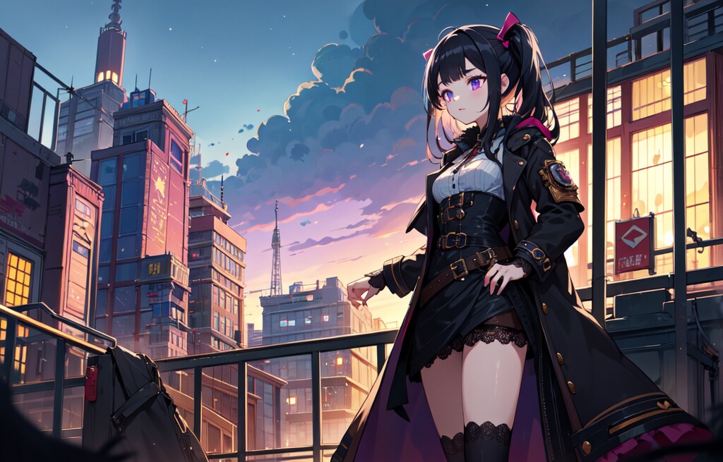夜景とうちの子（10枚）