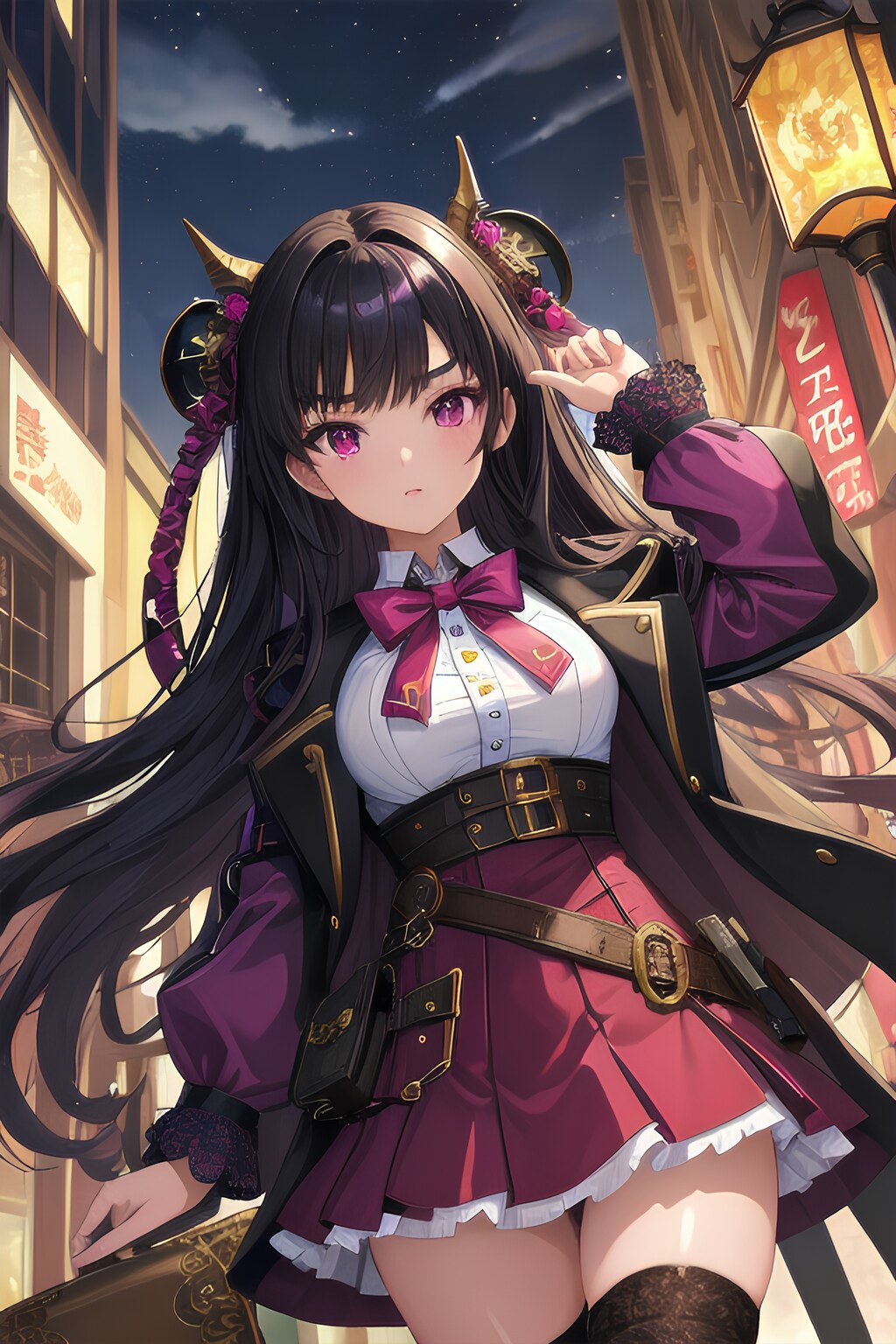 夜景とうちの子（10枚）