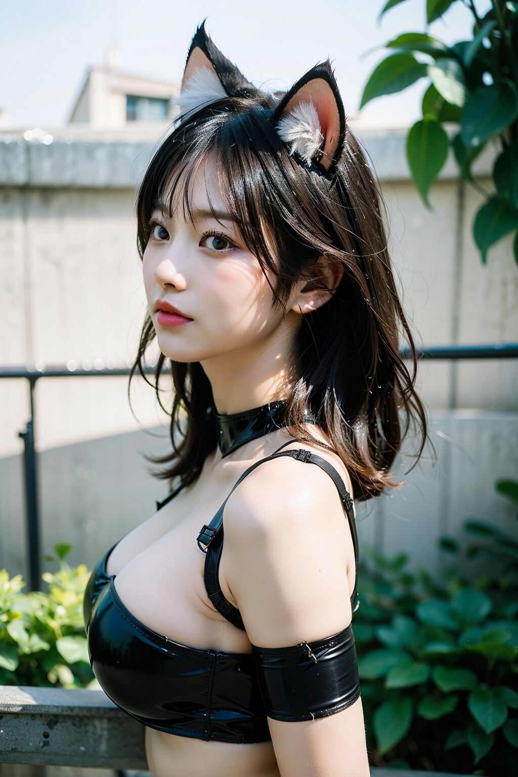 Loraなしボンテージ+猫耳