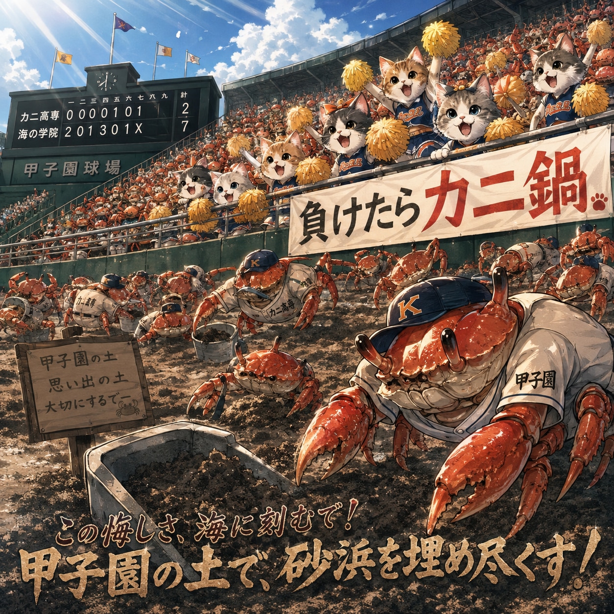 カニ高専野球部⚾️ | の人気AIイラスト・グラビア
