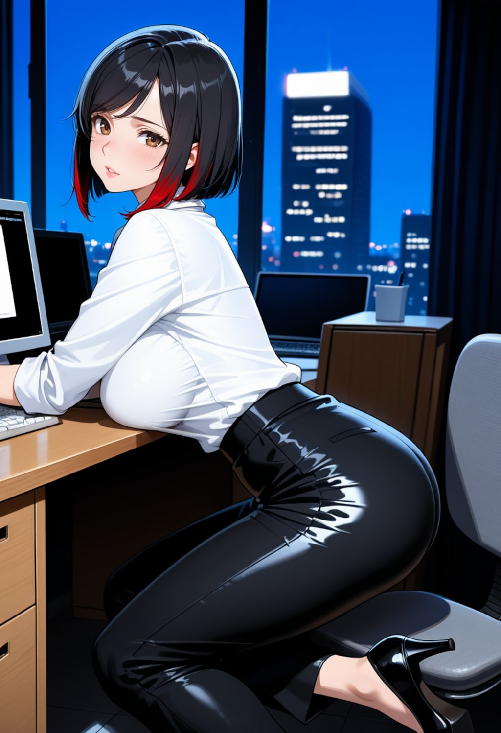仕事中