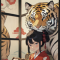 屏風の虎 8枚目