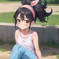 希望）走って逃げる女の子 3枚目