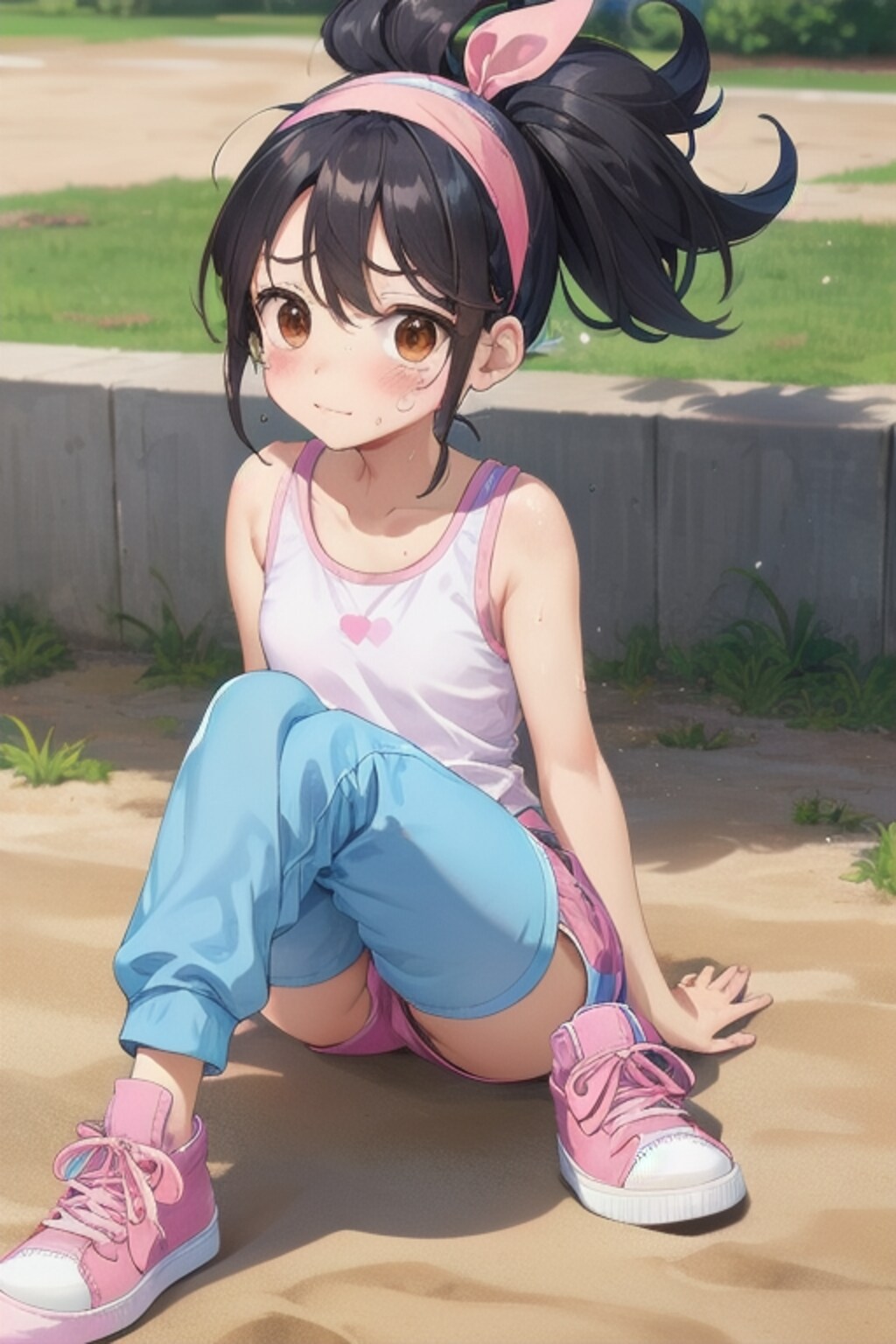 希望）走って逃げる女の子