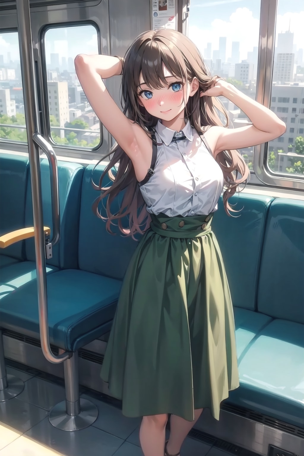 薫る、キミとの車窓 | の人気AIイラスト・グラビア