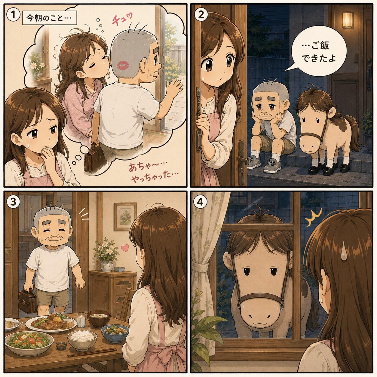ゲンさんとポコ「疑惑　後編」 | の人気AIイラスト・グラビア
