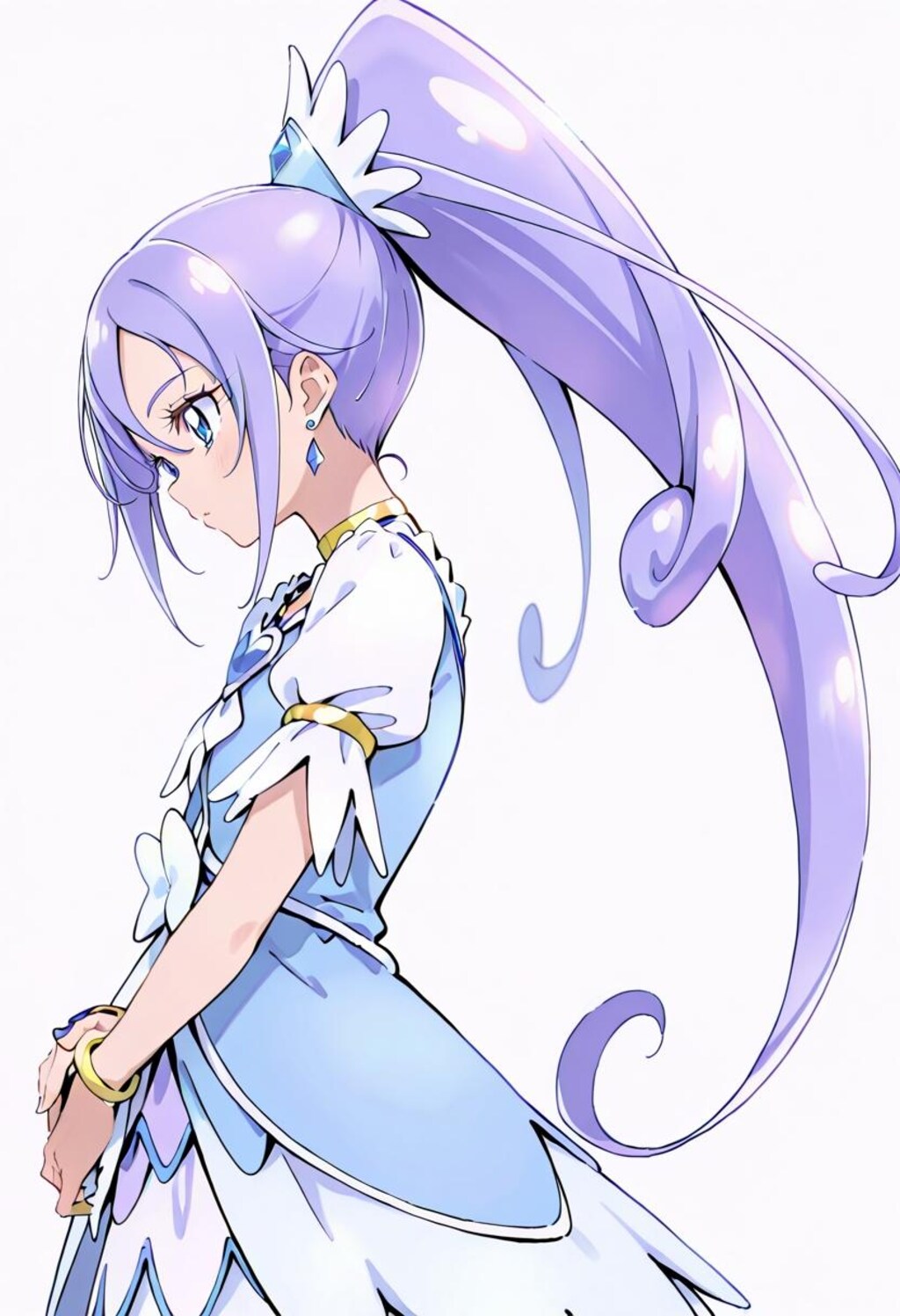 薄紫髪のプリキュア
