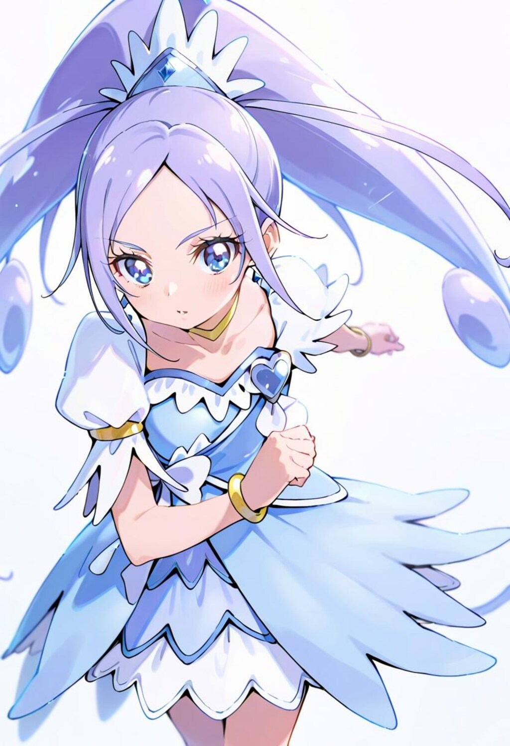 薄紫髪のプリキュア