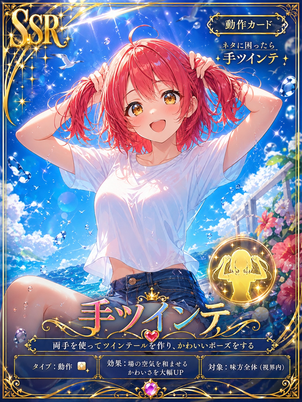 【SSR】手ツインテ[動作]（１）GPTimages2.0