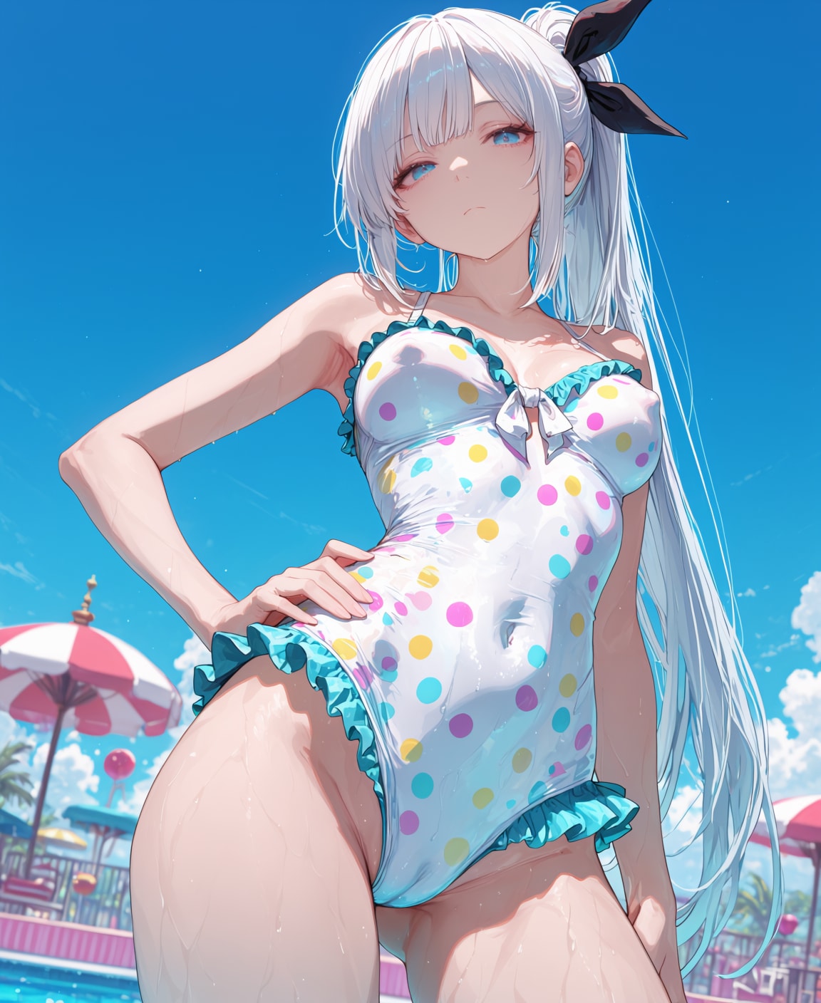 ママが選んだ水着だ