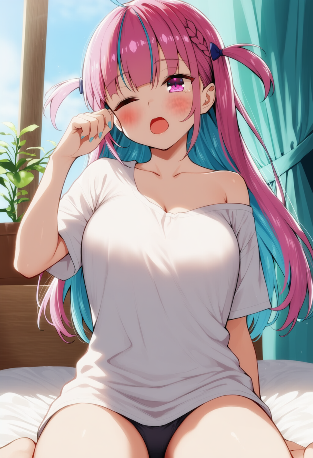 おはよぉ～（湊あくあ）