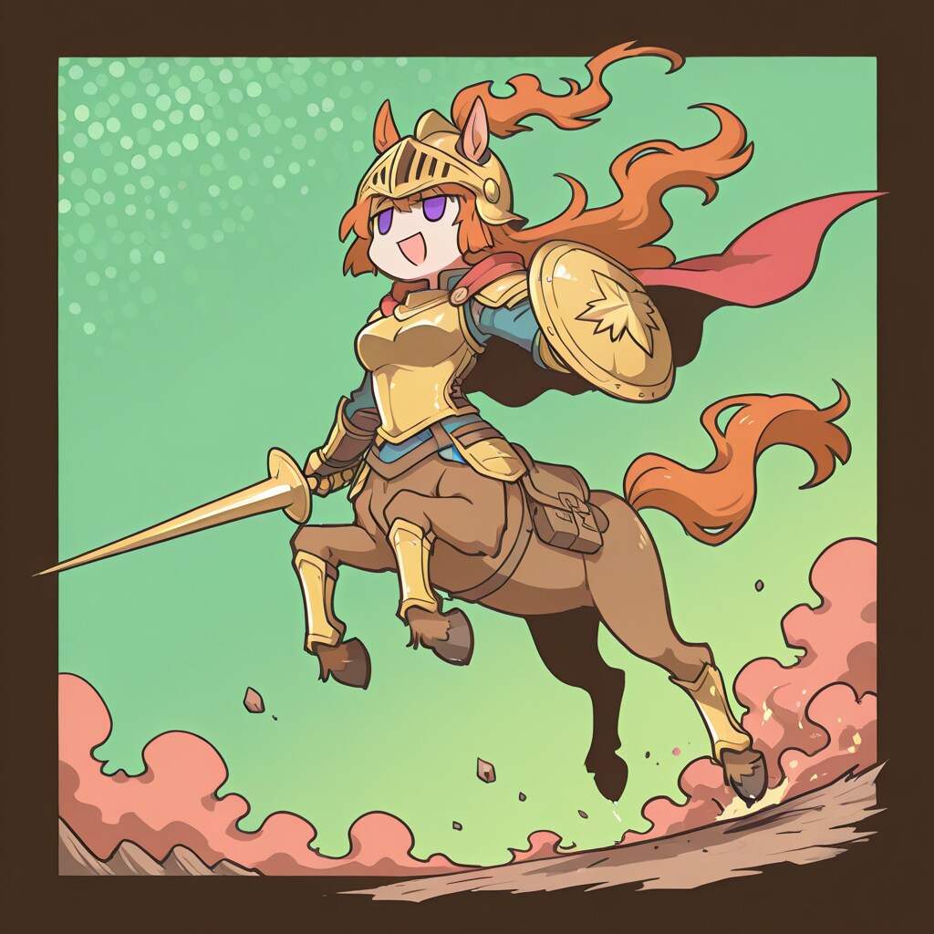 騎兵ケンタウロスちゃんジャンプ！