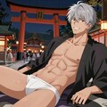 神社のイケメンマッチョ 2枚目