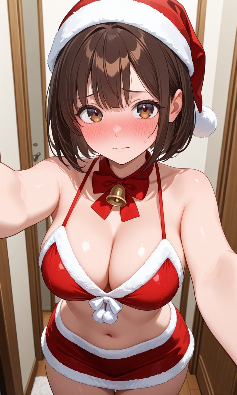 自撮りちゃん　～サンタコスに挑戦～