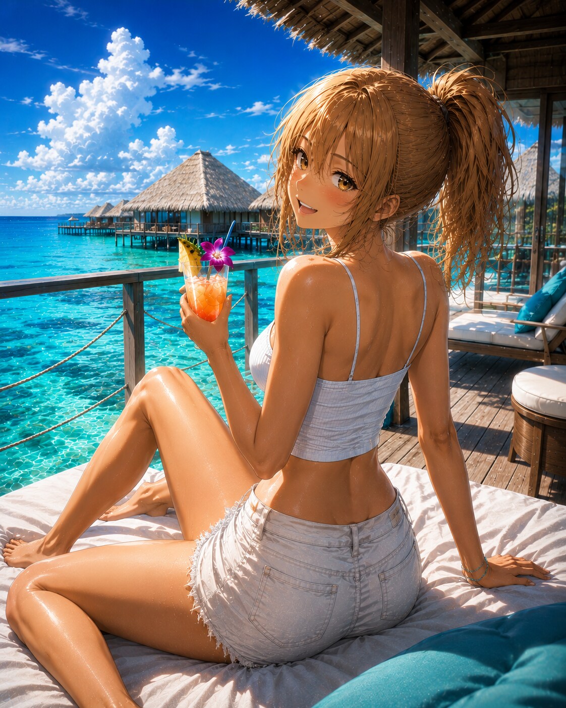 真夏のモルディブ