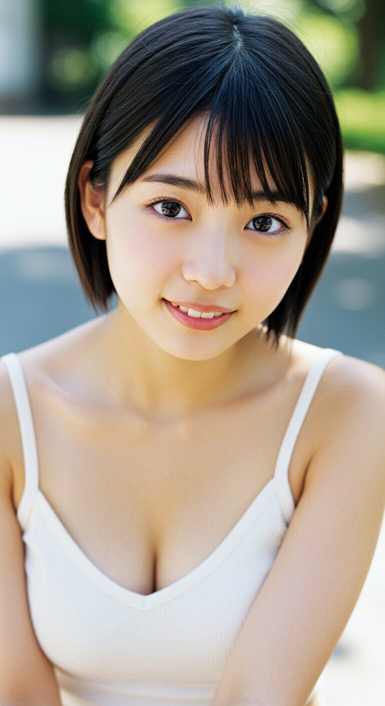 君のために出来る事。　　　前回のプロンプトに狸顔かキツネ顔の二者択一と、目の特徴はアーモンドアイと雌雄眼の二者択一のプロンプトを加えています。