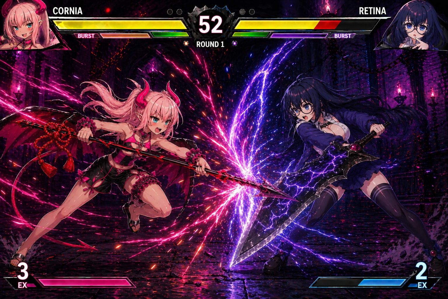 うちの子の格闘ゲーム | の人気AIイラスト・グラビア